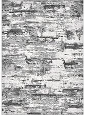 Area Rugs for Living Room: 7x10 Abstract Washable Rug Modern Neutral Large Soft Stain Resistant Non-Slip Backing Machine Table for Bedroom Dining Room Indoor Home Office Carpet - Black Grey