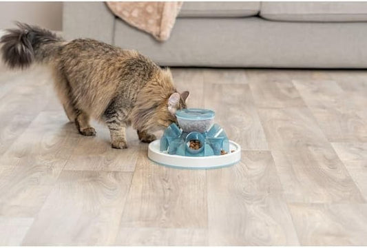 TRIXIE Tunnel Slow Feeder for Cats and Dogs, Interactive Cat Toy, Pet Food Dispenser, Treat Dispenser