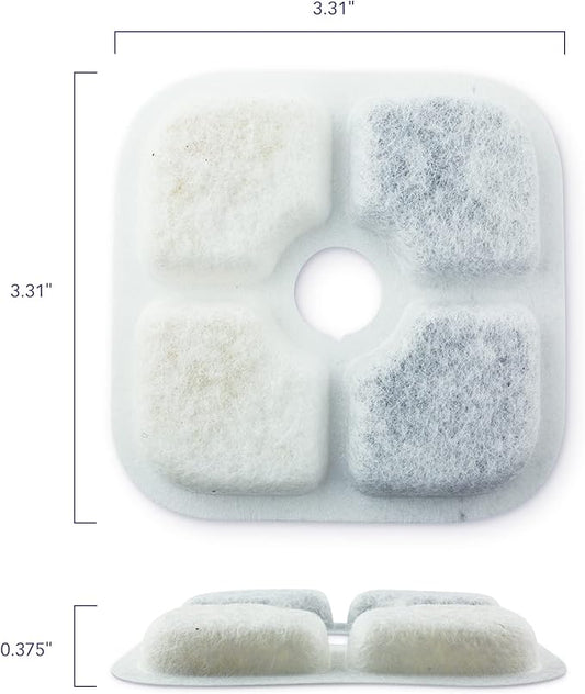 PET STANDARD Water Filters, Compatible with Catit® PIXI™ Water Fountain, Pack of 12