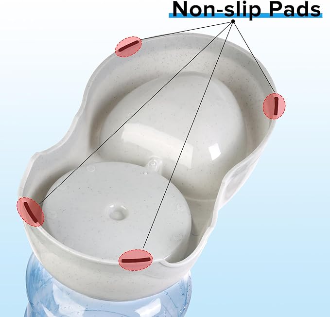Kenond Automatic Dog Feeders, Gravity Pet Food Dispenser, Large Cat Dogs Water Bowl, 3 Gallon