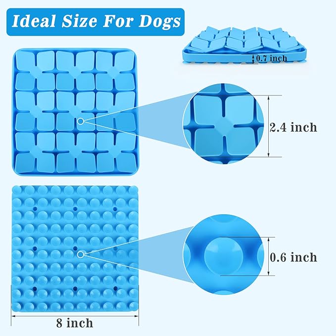 Snuffle Mat for Dogs,Silicone Interactive Dog Mat No Hurt for Dog's Nose for Smell Training and Slow Eating,Encourages Natural Foraging Skills and Stress Relief for Dog Mental Stimulation Toys