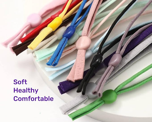 Stretchy Puppy Collars for Litter, 75Pcs Assorted Adjustable Identification Loops for Newborn Puppies and Kittens, Bulk Multi Colored Straps for Whelping, 6 Inches - 15 Colors