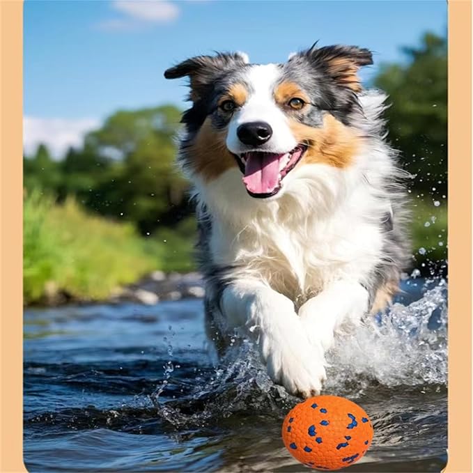 Indestructible Dog Chew Toy for Aggressive Chewers - 4 Pack Interactive Dog Ball,Durable ETPU Toy for Large Medium Small Dogs