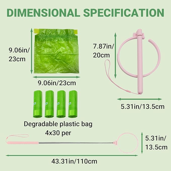 30% Compostable Dog Poop Bags – Plant-Based Cornstarch - Extra Thick, Leak-Proof Dog Bags for Poop - 180 Count - Supports household garbage bags