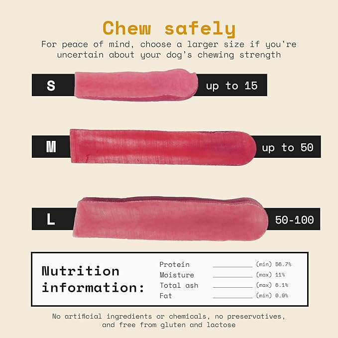Chews Himalayan Yak Cheese Dog Chews Raspberry Flavor Large - Natural Long Lasting Dental Treat for Large Dogs - High Protein & Calcium - Gluten-Free Lactose-Free - 3-3.5 oz (4 Pack)