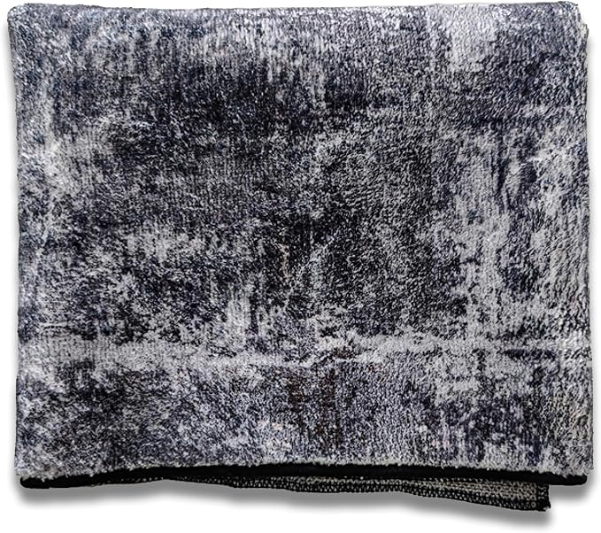 Hudson Comfort 10x12 Area Rug - Faux Cashmere Living Room Carpet - Machine Washable Area Rugs with Anti-Slip TPR Back - Super Soft 6mm Pile Height Pet-Friendly Rugs (Black)