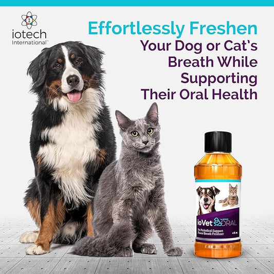 Recommended by Veterinarians Because it Simply Works Better. ioVet Oral Pet Water additive effortlessly Helps Your pet to The Clean, Healthy Mouth & Dazzling Fresh Breath You've Always Hoped for.