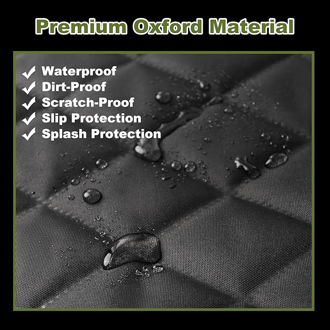 Femuar 2 Packs Car Front Seat Cover for Dogs, Waterproof Pet Car Seat Protector, Nonslip Scratch-Proof Dog Seat Cover for Cars, Trucks & SUVs