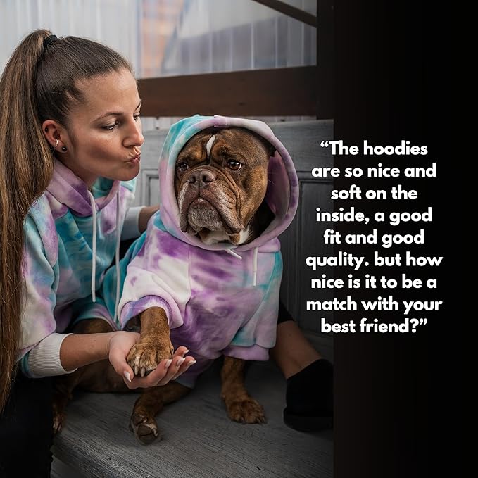 Spark Paws Human Hoodie - Premium Quality, Buttery Soft, Superior Comfort and Fit, Calming Fleece Interior, Suitable for All Styles – 90s Retro Sky Dye, M
