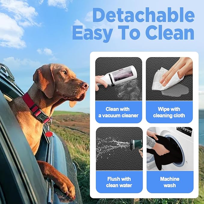 Back Seat Extender for Dogs, Waterproof Dog Car Seat Cover for Back Seat with Hard Bottom, 2026 Upgraded Material, Anti Scratch, Safer, Easy to Use and Clean, Holds 400lbs