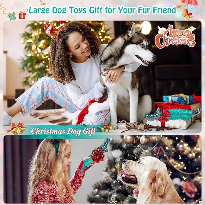 Dog Toys for Aggressive Chewers - Tough,Indestructible Dog Chew Toys for Large, Medium,Small Breed to Keep Them Busy