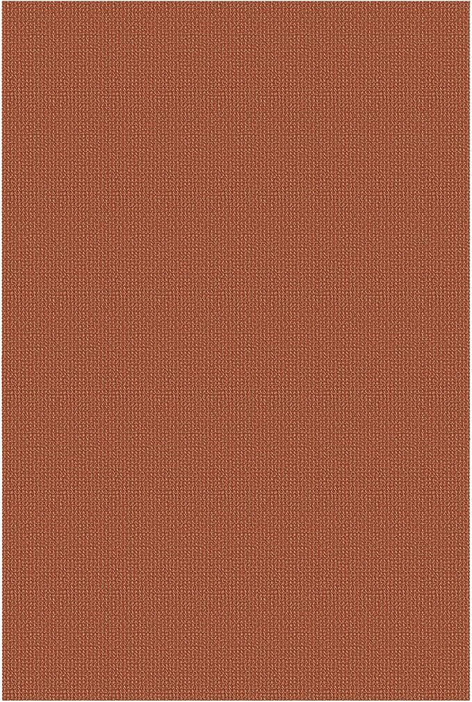 KOZYFLY Washable Area Rug 5x7 ft Rubber Backed Non Slip Rugs for Living Room Braided Cotton Bedroom Rug Woven Office Rugs Indoor Outdoor Floor Carpets for Dining Bedroom Living Room, Orange/Tan