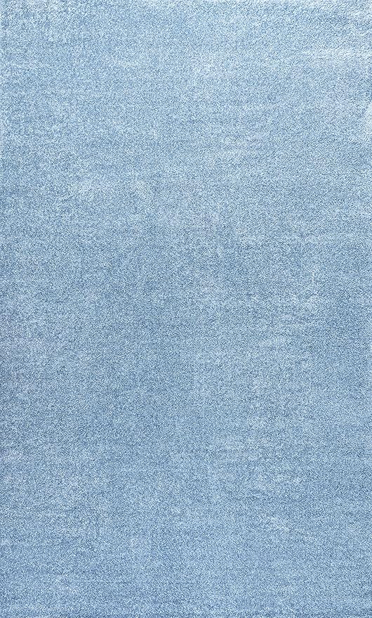 JONATHAN Y Haze Solid Low-Pile Classic Blue Indoor Area Rug 4x6, Coastal,Bohemian,Minimalist,Classic, Easy-Cleaning for Living Room,Bedroom,Kitchen,Pet Friendly,Non-Shedding (SEU100F-4)