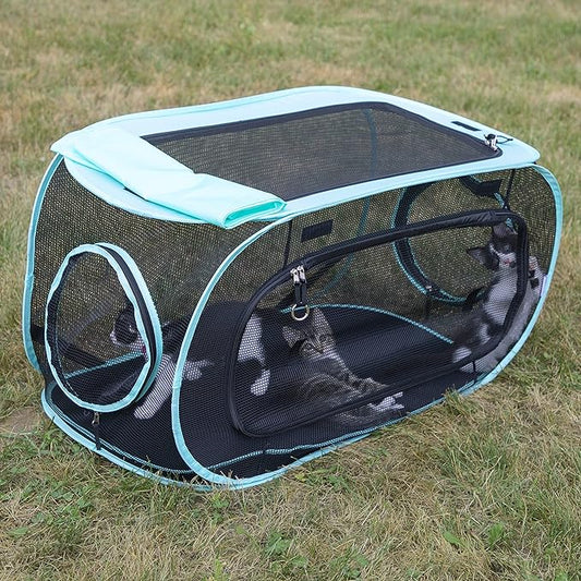 Kitty City Outdoor Catio Furniture and Play Kits for Cats, Outdoor Kennel