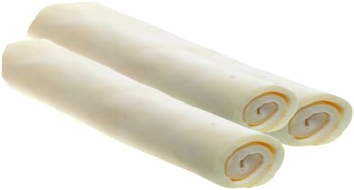 Cowdog Chews Retriever Roll 9-10 inch All Natural Rawhide Dog Treat (3 Pack)