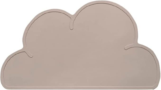 Love Dream Silicone Pet Feeding Food Mat with Raised Edge, Anti-Slip Waterproof Pet Bowl Mat Placemat for Dog and Cat (Coffee)