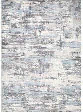 Area Rugs for Living Room: 7x10 Abstract Washable Rug Modern Neutral Large Soft Stain Resistant Non-Slip Backing Machine Table for Bedroom Dining Room Indoor Home Office Carpet - Blue Grey