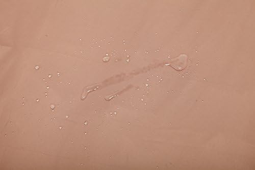 Dog Bed Cover – Waterproof Cover for Dog Bed – Heavy Duty, Machine Washable Zippered Liner – Durable, USA-Made Fabric for Pets – Ideal Pet Bedding Protector for Accidents and Messes - Round (Tan)