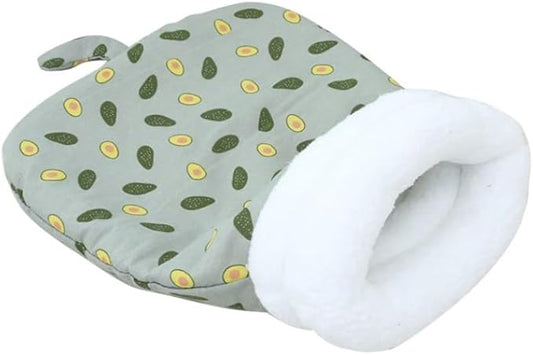 Soft & Safe Cat Tunnel Sleep Bag Bed Cozy Hideway for Kitty's Comfort (Green, Large)