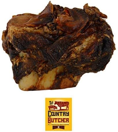 Beef Knuckle Dog Bones for Aggressive Chewers, Large and Medium Breed Dog Treat, Natural, Tough, Chew Toy, Made in The USA, 15 Count