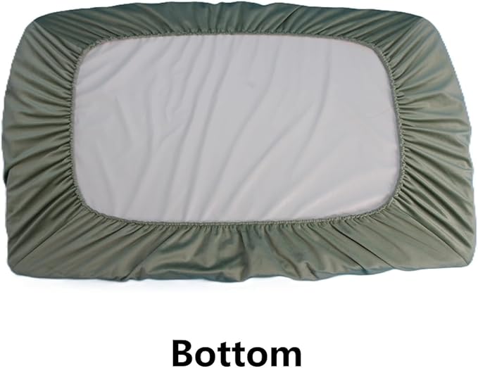 Sage Green Dog Bed Cover Replacement Washable 36 x 27 Inch