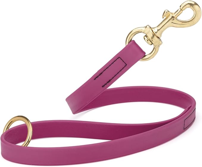 Viper Biothane K9 Working Dog Leash Waterproof Lead for Tracking Training Schutzhund Odor-Proof Long Line with Solid Brass Snap for Puppy Medium and Large Dogs 20in, Magenta Pink