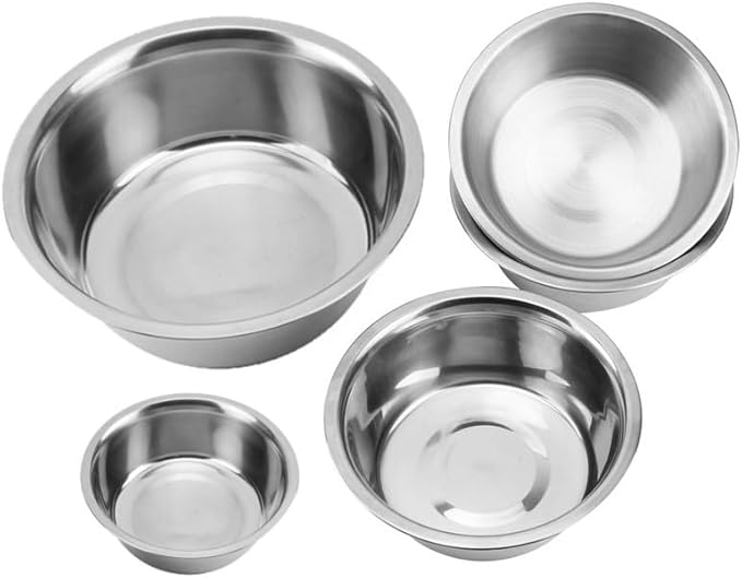Greendale - 2 Pack - 17 Cup Capacity - Stainless Steel Metal Dog Bowls - Perfect for Dog Food and Water. Wrong Size? Click to Look at Our Size Options.