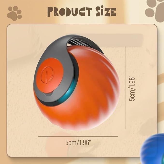 Upgrade Speedy 3.0 Tail Cat Toy, 2026 New Speedy Tail Interactive Cat Toy for Indoor Cats, USB Rechargeable Automatic Moving Smart Cat Toys Ball with Tail Two Speed Adjustment (Blue, 2PCS)
