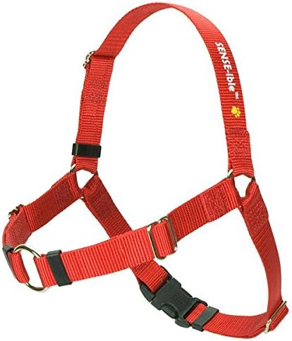 Softouch Sense-ible No-Pull Dog Harness (Red, Extra Small)