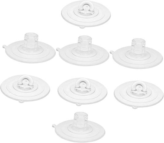 MERRYHAPY 8pcs Cat Window Perch Suction Cups Transparent High-Strength Replacement Parts with Screws for Secure Installation Windows