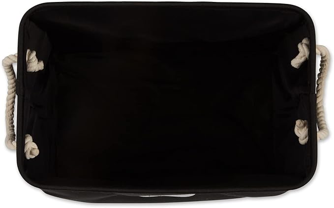 Bone Dry Pet Storage Collection Collapsible Bin, Black, Large Rectangle