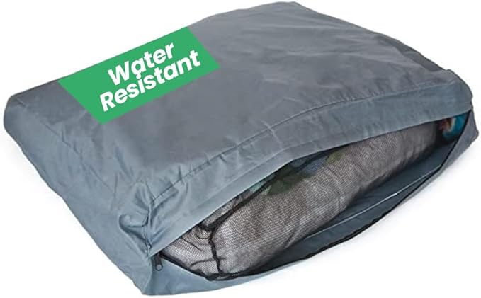 Molly Mutt Water-Resistant Dog Bed Liner, Polyester Bed Liner for Dogs, Easy to Clean, Gray, Huge, 36”x 45”x 4.75”