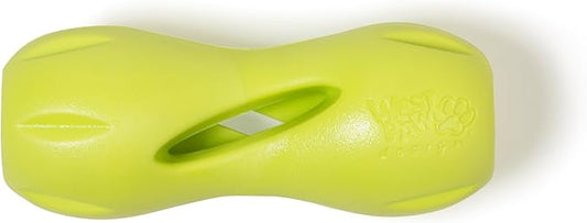 West Paw Zogoflex Qwizl Interactive Treat Dispensing Dog Puzzle Treat Toy for Dogs, Granny Smith, Small