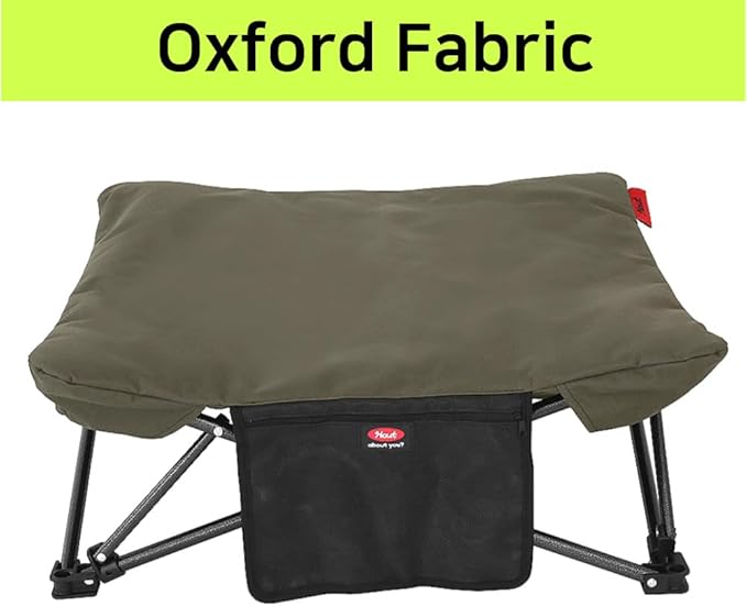 Two Heights in One, Dog Bed Cot for Pet, Waterproof Mesh, Adjustable Height, Indoor/Outdoor (Khaki Brown, Medium)