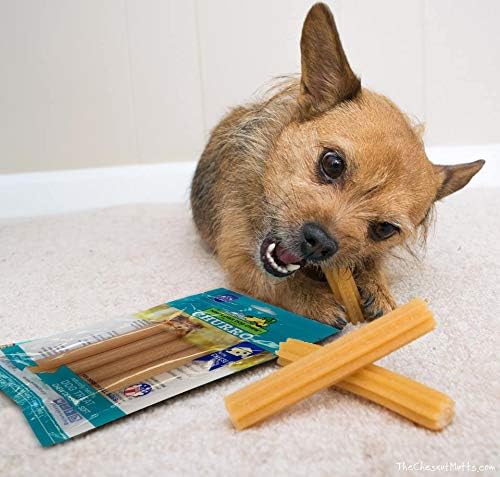 Himalayan Dog Chew yaky Churro Himalaya Cheese Treats | Lactose Free | Gluten Free | Grain Free | USA Made | for All Breeds | 4 Churros per Pouch | Original Cheese Flavor (Pack of 2)