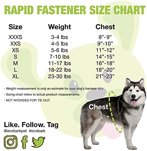 EcoBark Step in Dog Harness - Eco-Friendly Teacup Dog Harnesses for XXS, XS, and Small Breed Dogs - Reflective and Adjustable Mini Body Halter Vest -Tiny Soft Mesh Toy Breed Harness (Forest Green, XS)