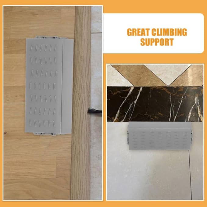 Cabilock Robot Vacuum Threshold Ramp Mat 8.27 Inch Non-Slip Doorway Ramp for Home Use Enhances Sweeping Robot Hill Climbing and Wheelchair Scooter Transition