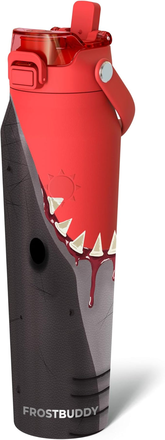 Frost Buddy 32oz Insulated Water Bottle with Straw & Chug Lid | Leak-Proof Stainless Steel | 24-Hours Cold | Sweat-Proof, Cup Holder Friendly | Ideal for Gym, Travel, Sports & Everyday Hydration