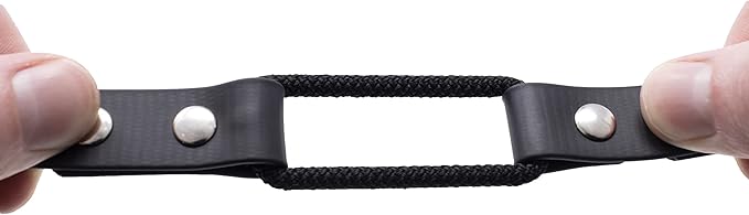 Educator Quick Snap Bungee Dog Collar, Biothane, Waterproof, Odorproof, Easy Connect and Disconnect Clasp and D Ring with Comfort Bungee Loop, Must be cut for Custom Fit, 3/4-Inch, Black