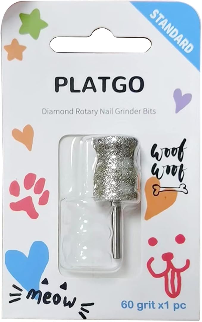 Diamond Dog Nail Grinder for Dremel, Diamond Sanding Drums, Diamond Bit for Dogs&Pets Nail Care, 1/8'' Nail Dremel Tool for Big Dogs & Small Dog, for Animals Nail Care Grinder Tools