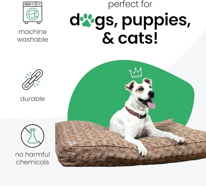 Molly Mutt Huge Dog Bed Cover - Daysleeper Print - Measures 36”x45”x5’’ - 100% Cotton - Durable - Breathable - Sustainable - Machine Washable Dog Bed Cover