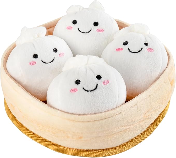 Dog Squeaky Toys, 5-Pack Interactive Dogs Toy, Stuffed Dog Chew Toys, Durable Plush Toy for Puppy, Small, Middle, Large Dogs
