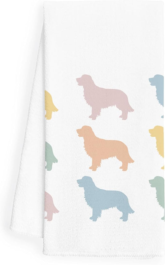 Golden Retriever Gifts - Dog Kitchen Towels, Golden Retriever Decor, 1624 Inches