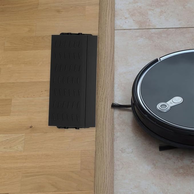 Cabilock Robot Vacuum Threshold Ramp 8.27 Inch Plastic Door Step Ramp for Home and Garage Entry with Anti-Slip Surface for Smooth Climbing