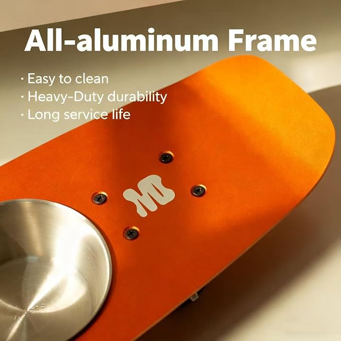 Dog Bowls Water and Food Cat Bowl Stainless Steel Bowl Pet Feeder Bowls for Medium Dogs and Cats Puppies, Orange