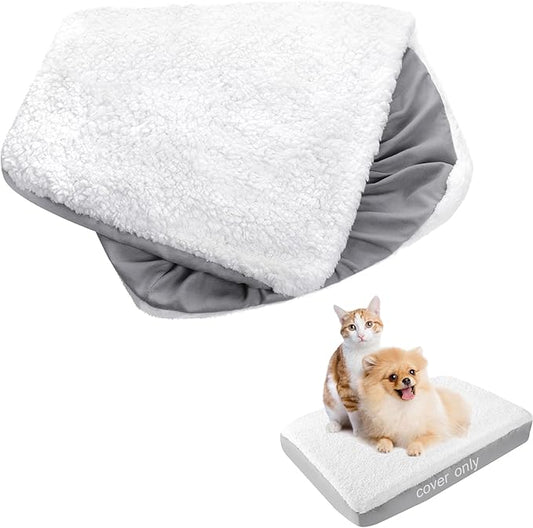 Dog Bed Covers Replacement Washable (Cover Only),Plush Dog Bed Cover-Easy to Remove