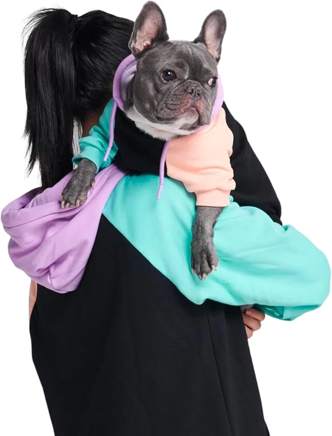 Spark Paws Human Hoodie - Premium Quality, Buttery Soft, Superior Comfort and Fit, Calming Fleece Interior, Suitable for All Styles – Cyber Color Block - XL