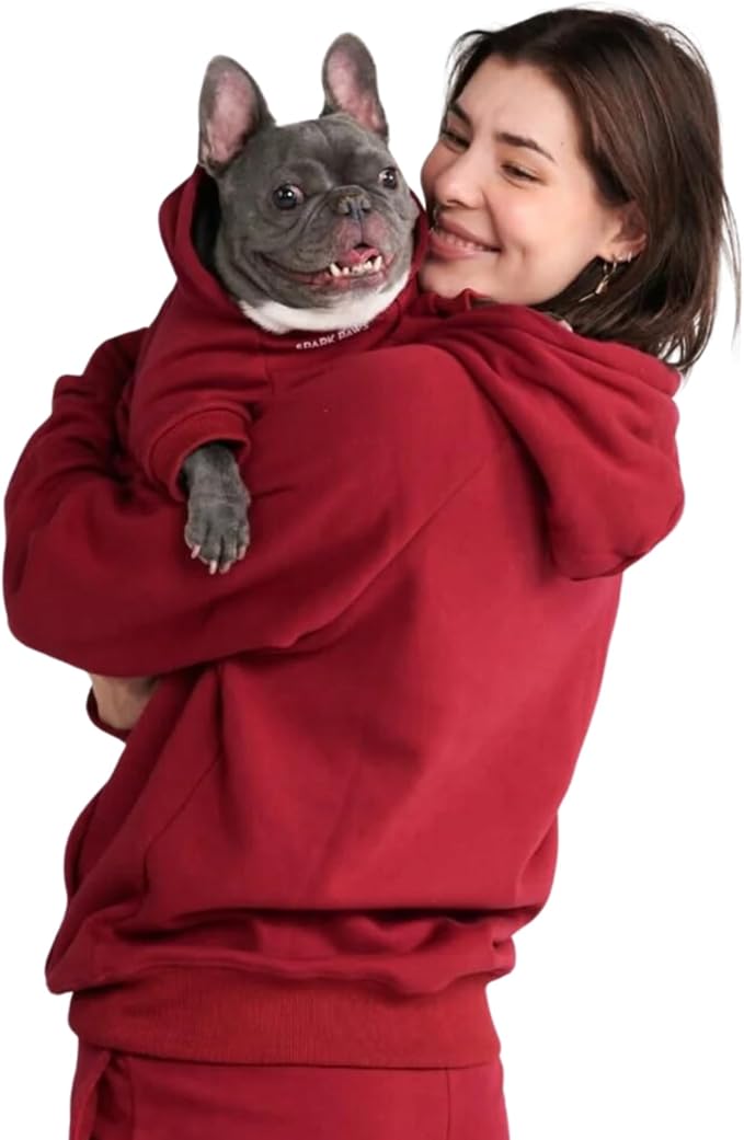 Spark Paws Human Hoodie - Premium Quality, Buttery Soft, Superior Comfort and Fit, Calming Fleece Interior, Suitable for All Styles - Burgundy - 2XL