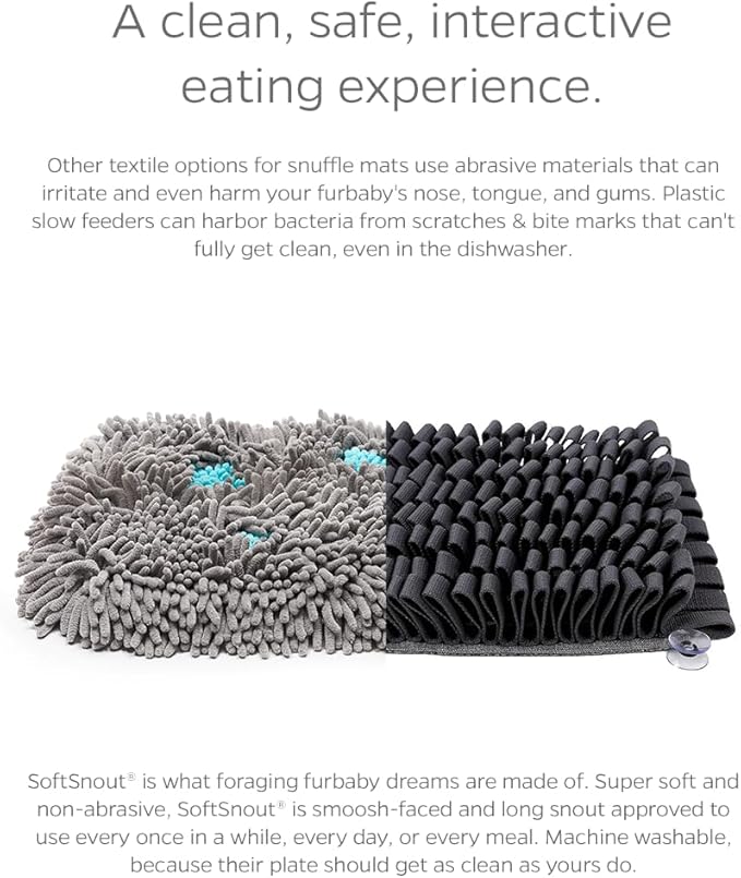 Pet Parents Forager Snuffle Mat with SoftSnout & Non-Slip Backing, Slow Feeder for Large & Small Dogs (Meadow 12")