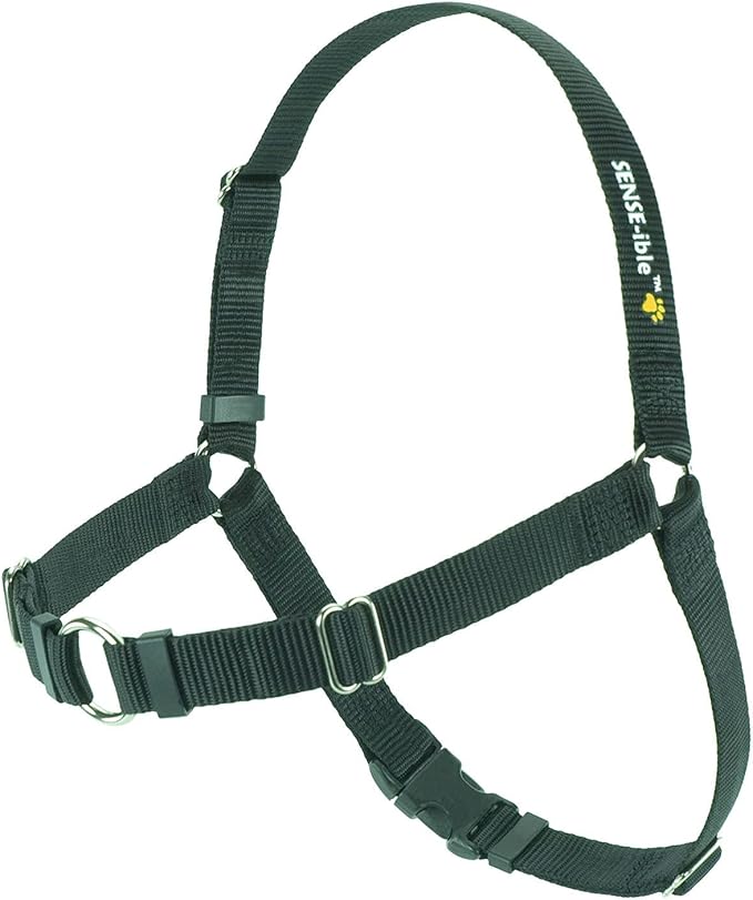 Sense-ible No-Pull Dog Harness - Black Small